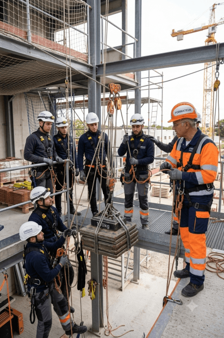 Travaux en hauteur : Levage de charges légères jusqu'à 150kg
