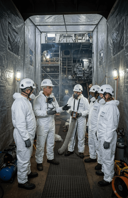 Sécurité cocons : Travaux en milieu confiné option maintenance navale